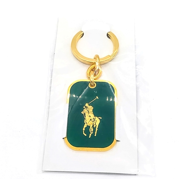 POLO Green and Gold Rare Vintage Keychain Fob - Picture 7 of 7
